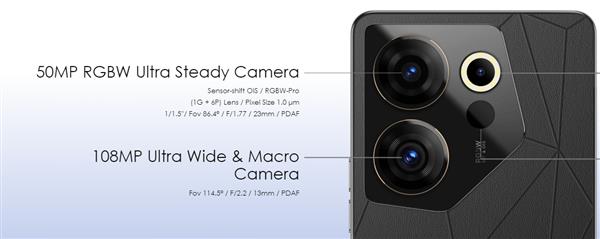 进阶配置  传音TECNO CAMON 20采用瑞声科技WLG玻塑混合镜头